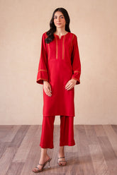2-PC Embroidered Cotton Shirt with TrouserCNP-4-18S